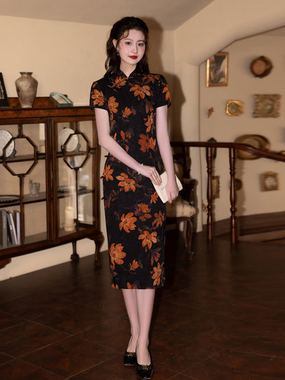 New Chinese Style Cheongsam – Spring High-End Artistic Dress