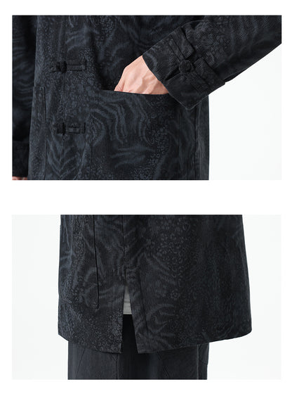 Mens Chinese Hanfu Tang Suit Retro Ancient Style National Top