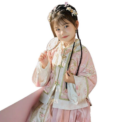 Children’s Chinese Style Hanfu | Elegant Ancient Costume Pink Outfit