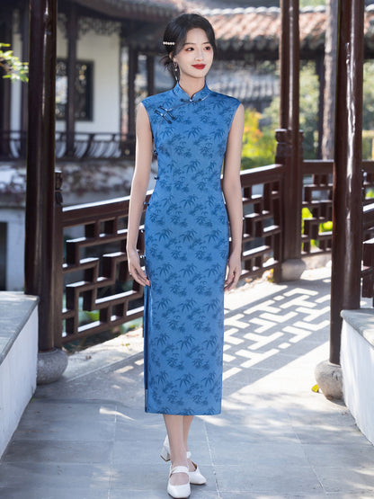 Exquisite Waist-Cinching Qipao – Elegant Everyday Wear Dress