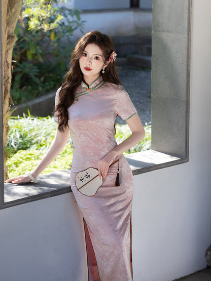 Improved Chinese Style Qipao – Slim Fit High-End Dress
