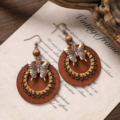 Vintage Boho Tassel Earrings — Niche Chinese Ethnic Long Drop Earrings