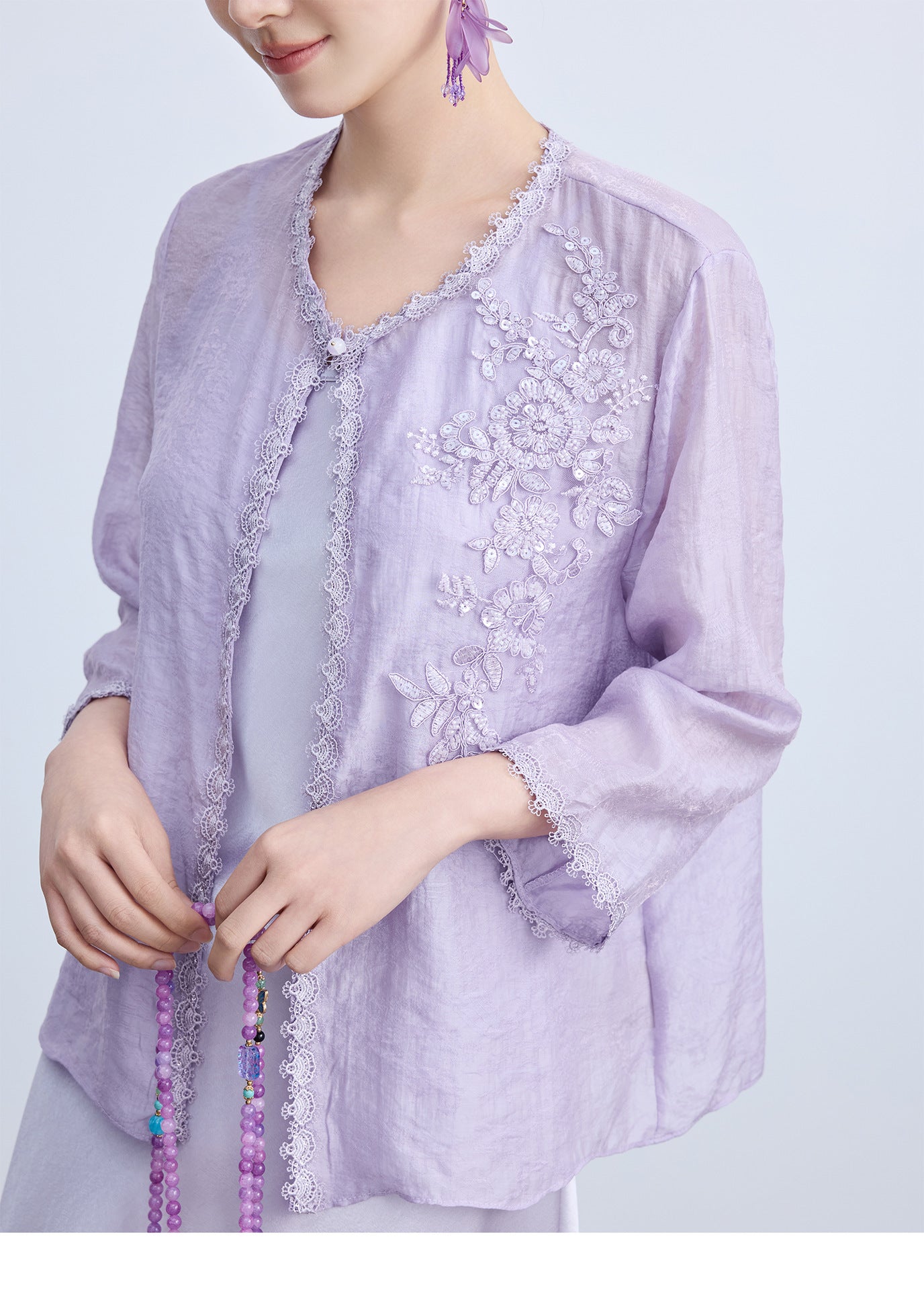 High-End Chinese Style Thin Summer Cardigan