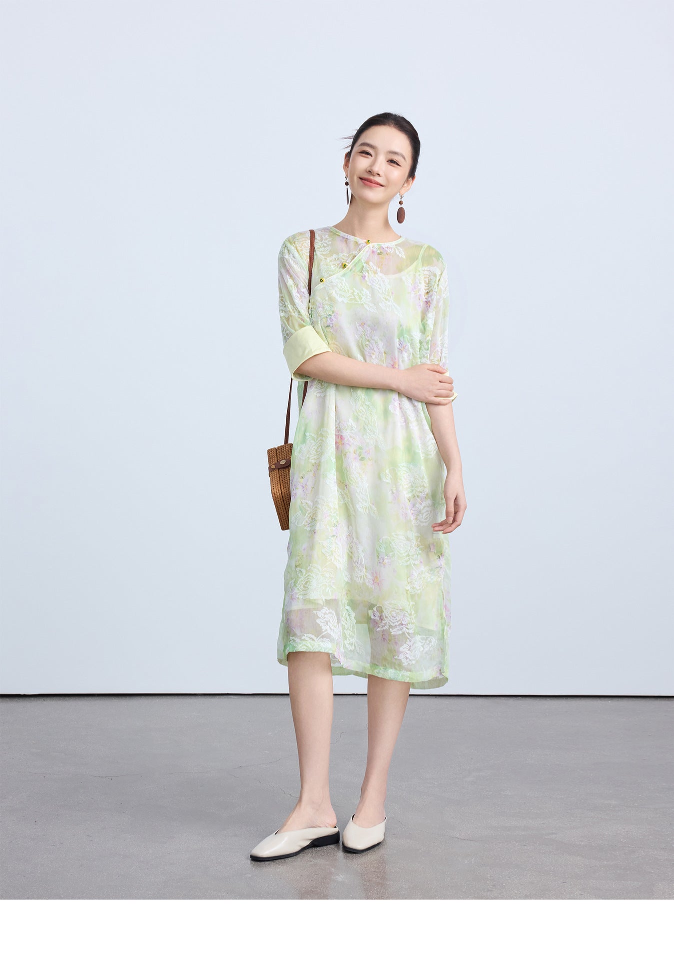 High-End Women's Qipao – Loose Elegant Retro Summer Dress