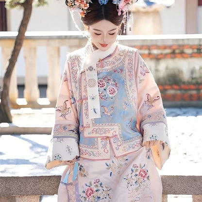 Qing Dynasty Princess Hanfu Gege Outfit – Palace Cheongsam Two-Piece Set