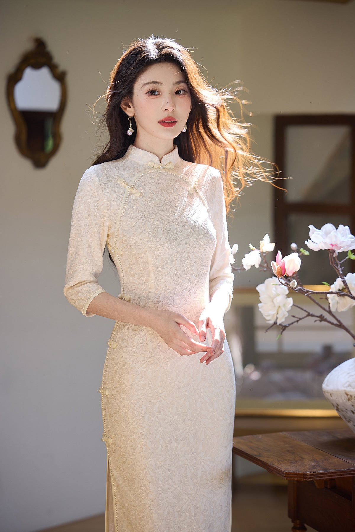 Elegant New Chinese Style Cheongsam – Daily Wear 2025