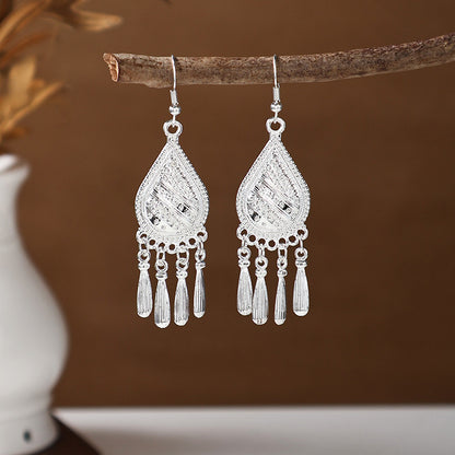 Ancient Style Ethnic Earrings | Elegant Miao Jewelry for Women