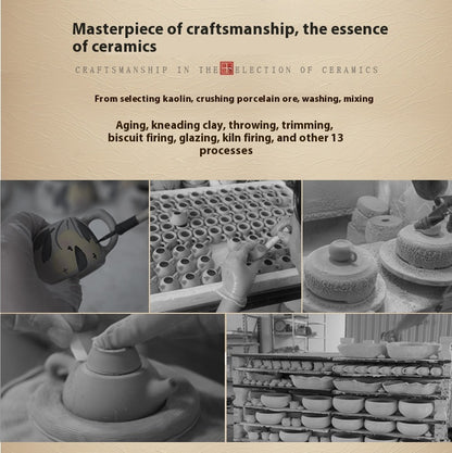 Jingdezhen Handmade Ceramic Vase — Oil Painting Style Small Home Decor