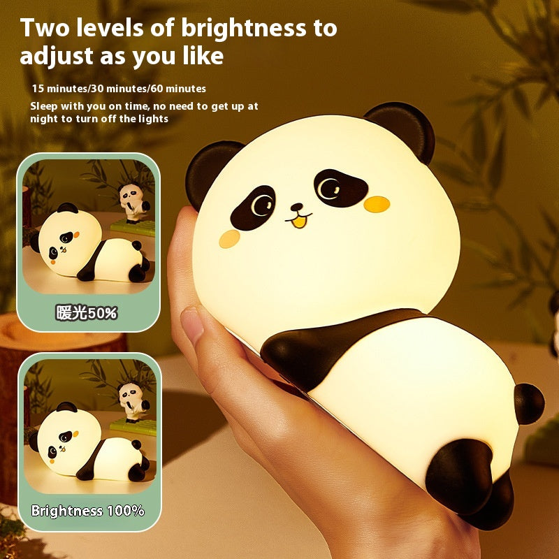 Panda Silicone Night Lamp USB Rechargeable Adjustable Bedside Lamp