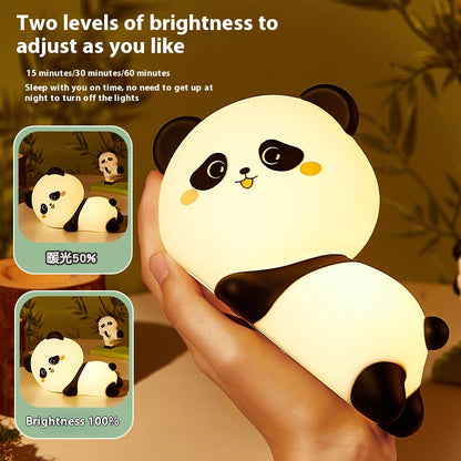 Panda Silicone Night Lamp USB Rechargeable Adjustable Bedside Lamp