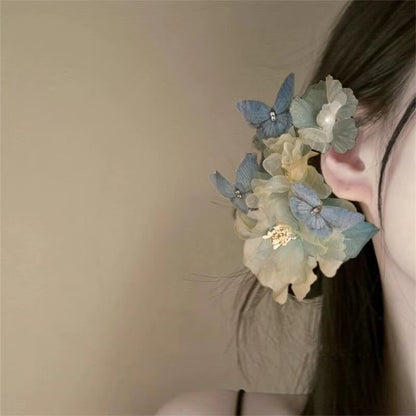 Dreamy Cloud Peony Handmade Silk Flower Hairpin Fairy Hanfu Hair Accessory