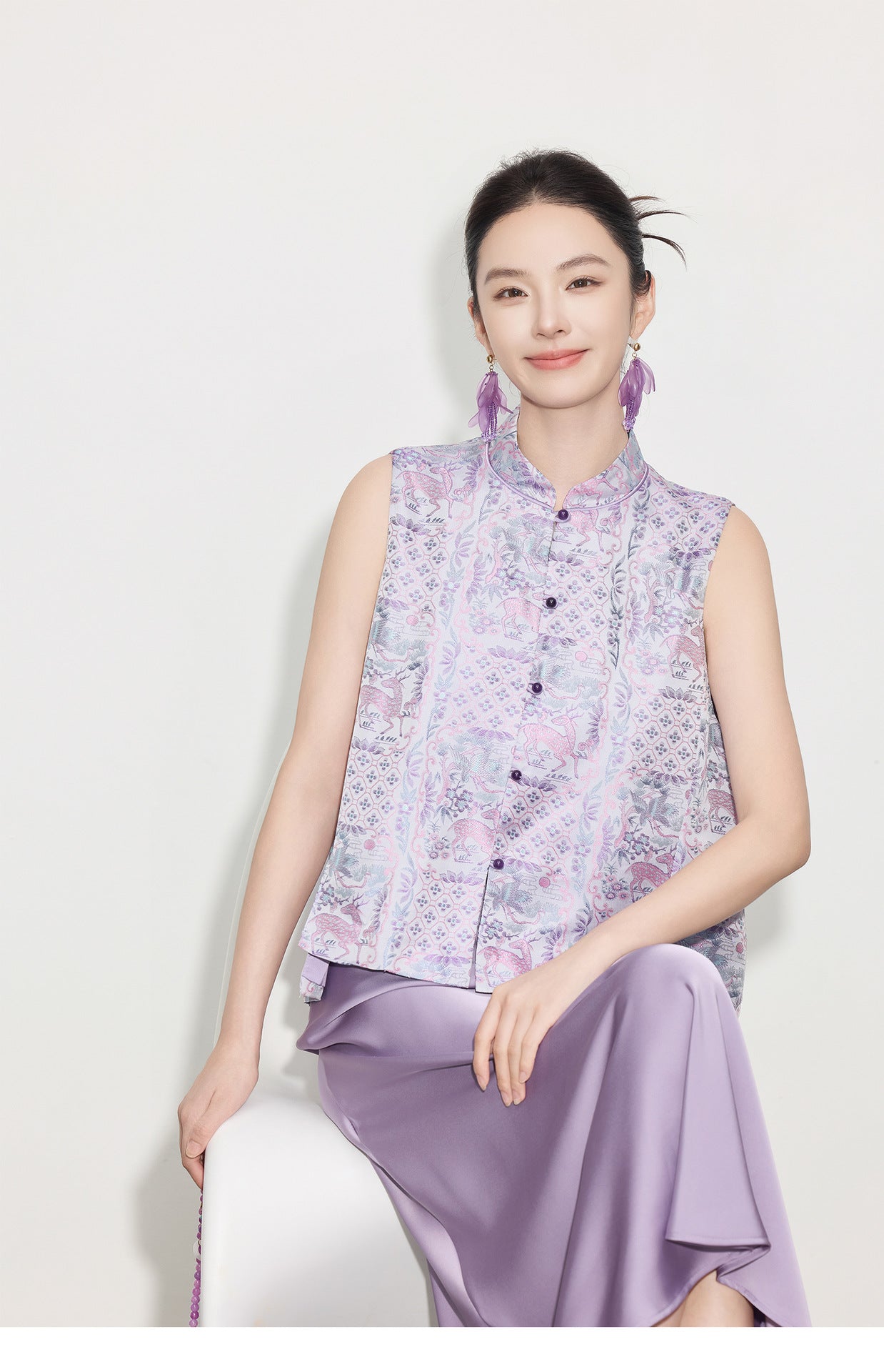 High-End Chinese Style Summer Design Vest Top