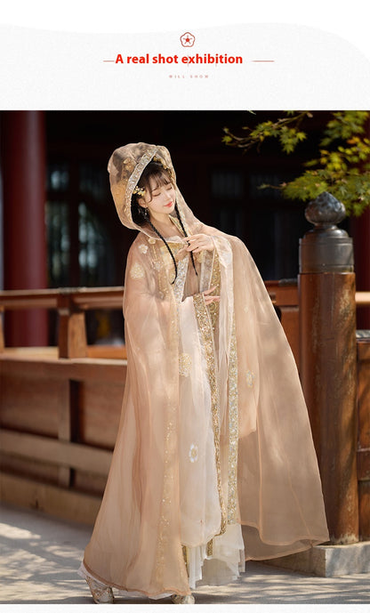 Fairy Hanfu Costume — Elegant Cloak & Flowing Ancient Outfit