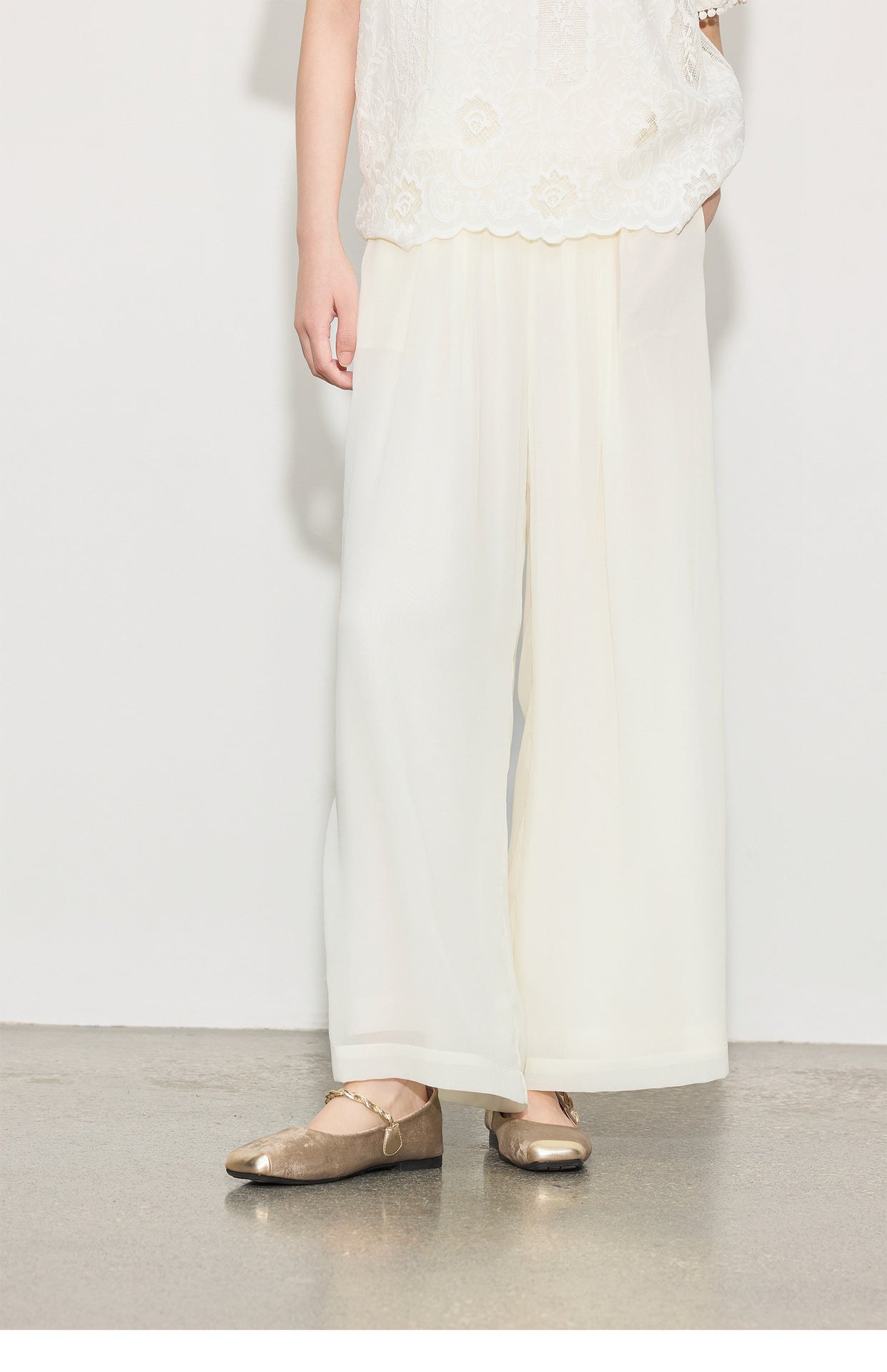 Elegant High-Waist Wide-Leg Summer Pants