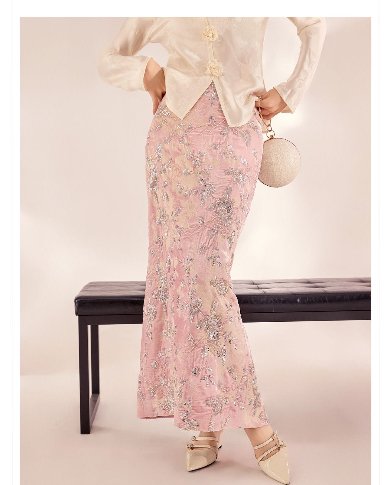 2026 Spring New Chinese Beaded Rayon Elegant Youthful Jacket