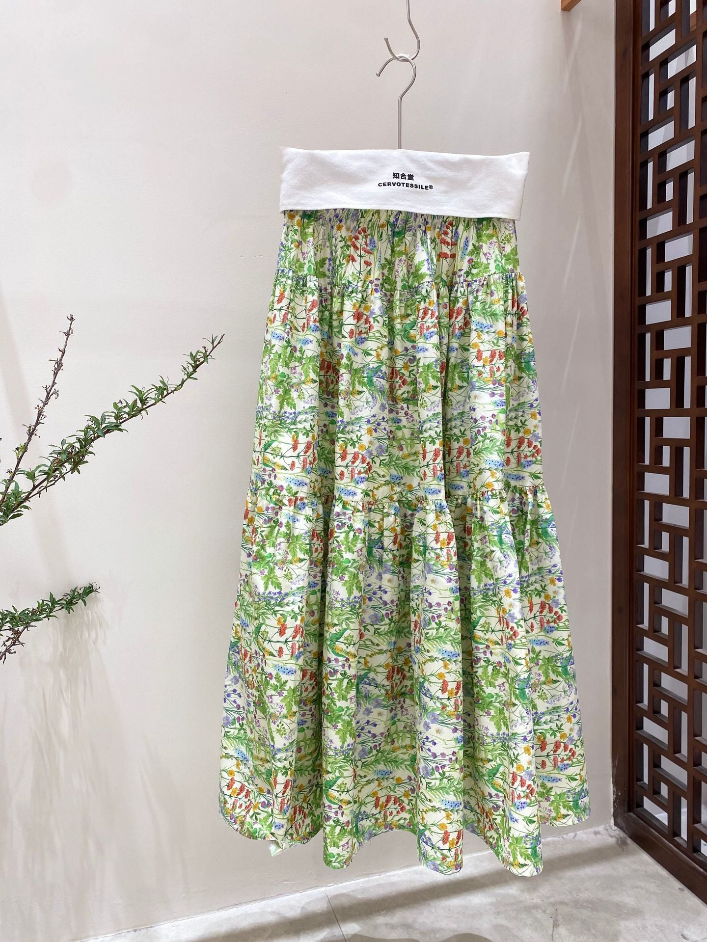 Chic Summer Floral Midi Skirt for Women