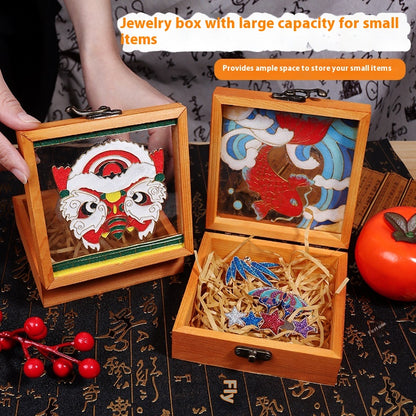 Handmade Cloisonné Enamel Jewelry Box DIY Kit — Chinese Style Craft Gift Set