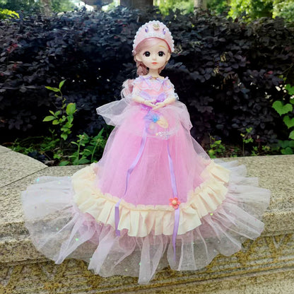 New30Centimeter Music Wedding Dress Barbie Doll Hanfu Singing Storytelling Plush Toy Girl Gift Children's Toy