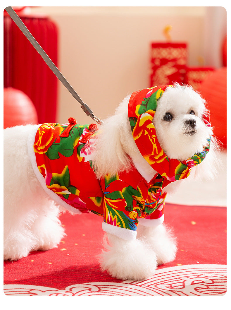 Autumn Winter Dog Coat Small Dog Teddy Yorkie Cotton Jacket