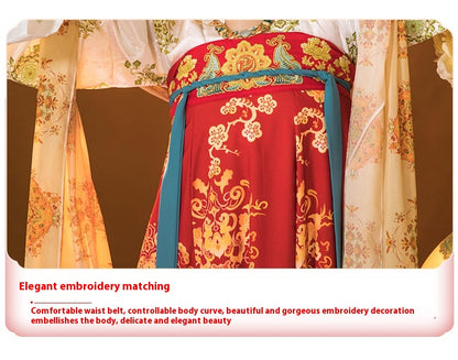 Oriental Ancient Hanfu Set — Spring Flowing Hezi Skirt Outfit