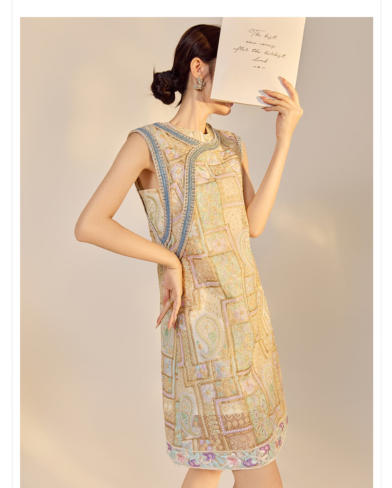 High-End Summer Dress for Women |New Chinese Style Embroidered Long Dress