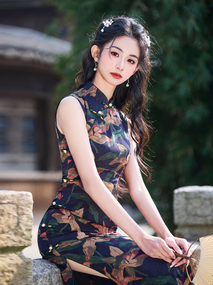 Youthful Sleeveless Cheongsam – Beautiful Daily Wear Dress