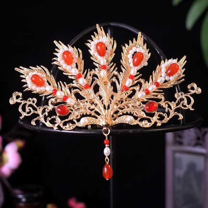 Ancient summer style hair crown tassel hair accessories