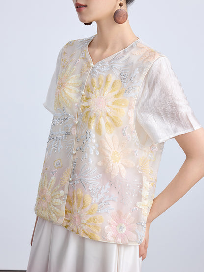 High-End Elegant Chinese Summer Vest Top