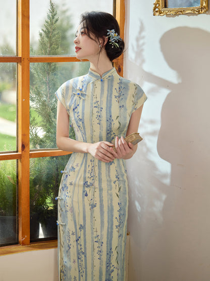Artistic Chinese Qipao – Breathable Side Eight-Button Dress