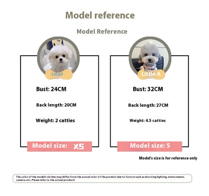 New Chinese Style Autumn Winter Pet Cheongsam for Small Medium Dogs