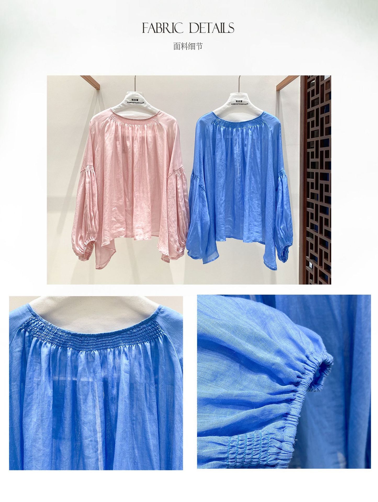 High-End Linen Casual Plus Size Women's Shirt