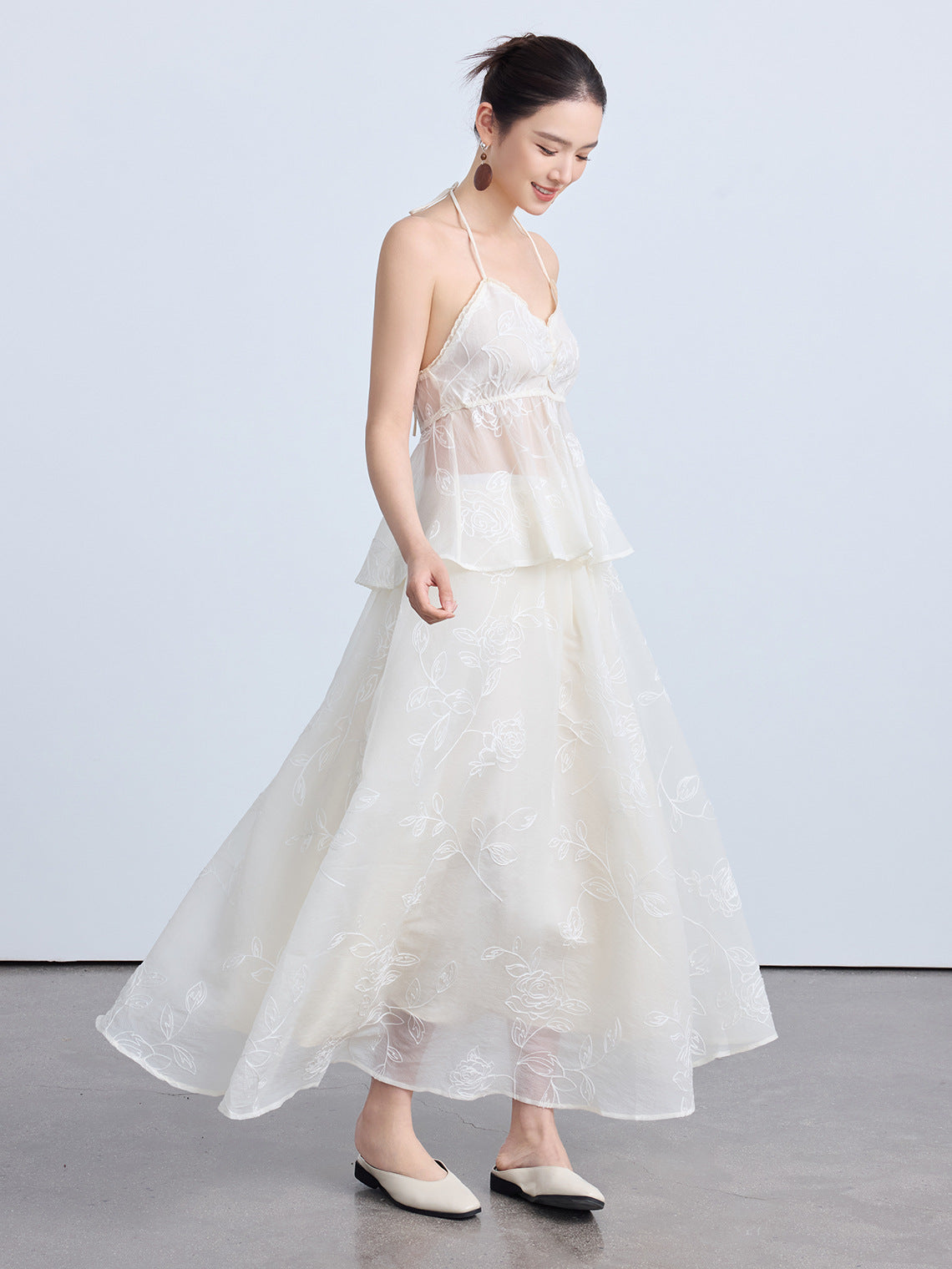 Chic Summer Lace Half Skirt for Women, Elegant and Puffy