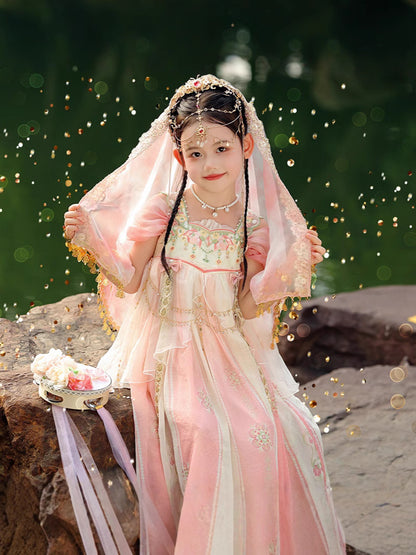 Girls Summer Hanfu — Fairy Princess Ru Skirt Dress Tang Style Costume
