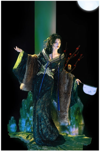 2026 Original Warring States Hanfu – Autumn Winter Large Sleeve Robe