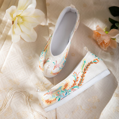 Autumn 2025 Hanfu Shoes — Bride Xiuhe Shoes with Inner Height for Women