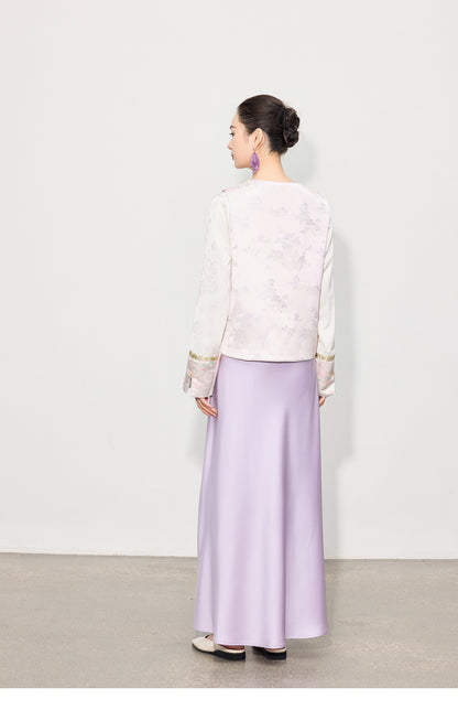 Stylish Button-Up Jacquard Vest for Women