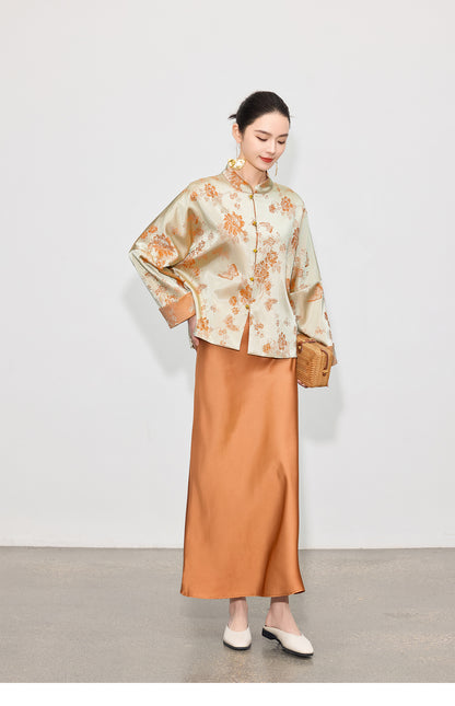 High-End Elegant Retro Zen Style Jacket for Women