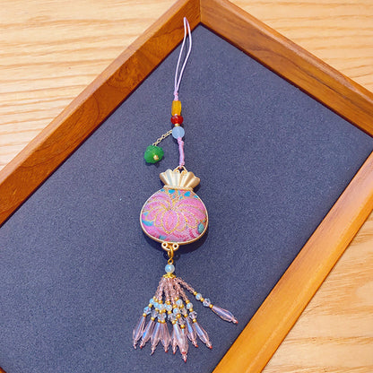 Song Brocade Tassel Pendant Intangible Heritage Car Hanging Charm