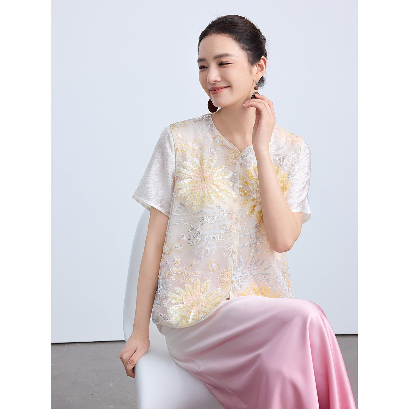 High-End Elegant Chinese Summer Vest Top