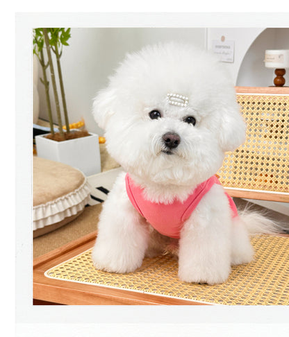 Spring Summer Pet Chinese Style Embroidered Vest for Dogs and Cats