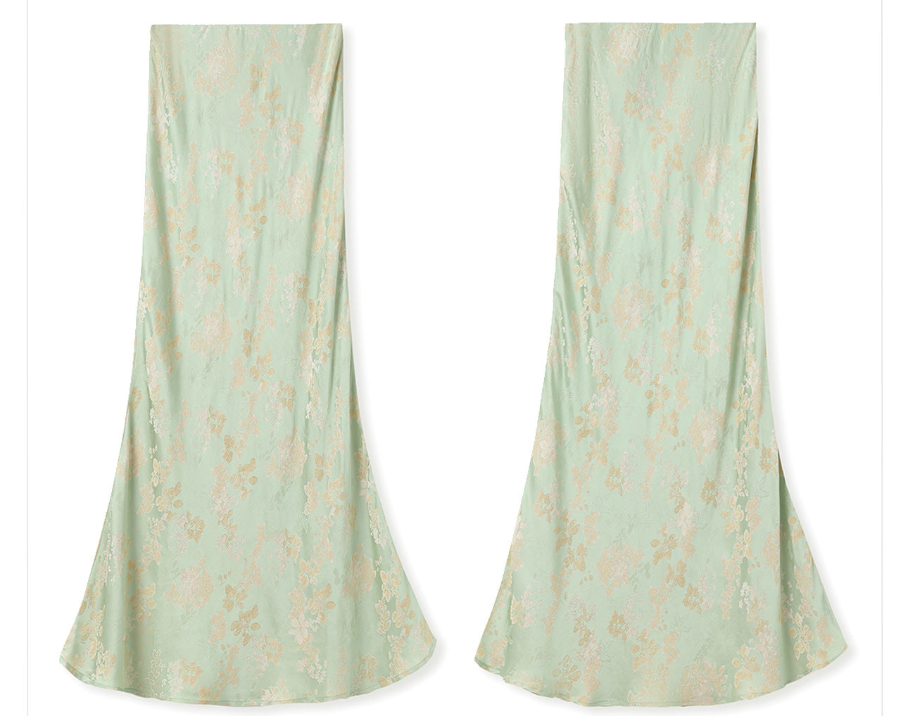 High-End Embroidery Stand Collar Vest & Jacquard Mermaid Skirt