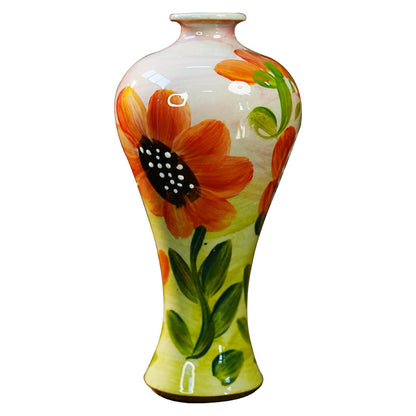 Jingdezhen Handmade Ceramic Vase — Oil Painting Style Small Home Decor