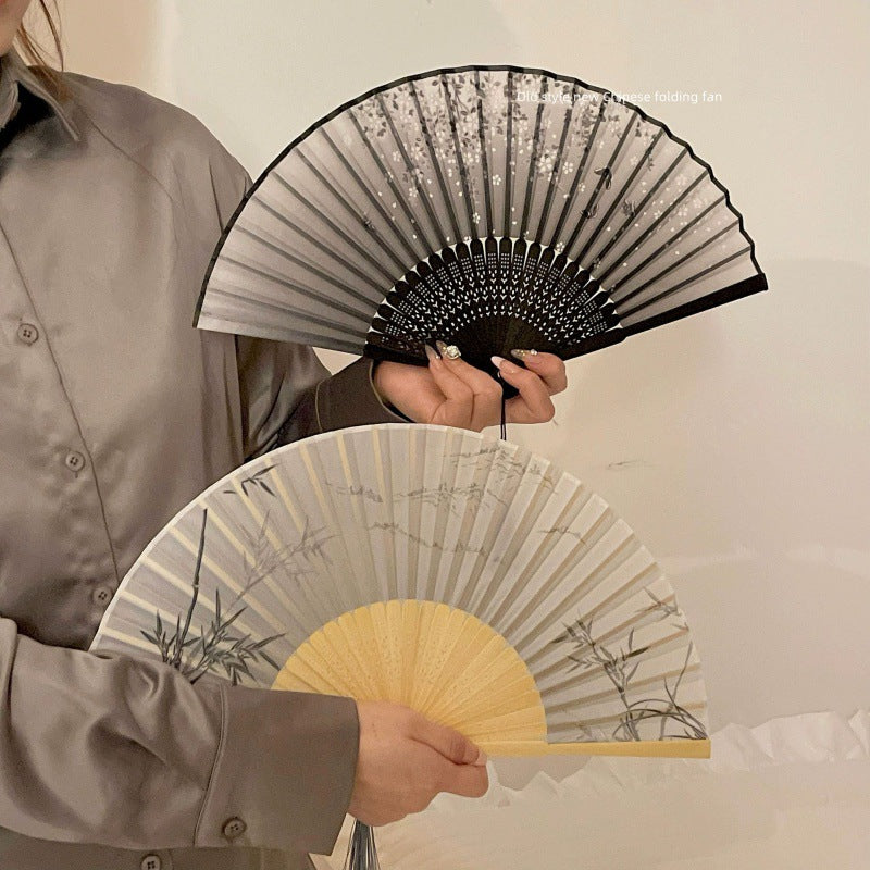 New Chinese Style Small Folding Fan — Hanfu Cheongsam Spring Summer