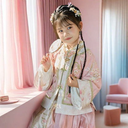 Children’s Chinese Style Hanfu | Elegant Ancient Costume Pink Outfit