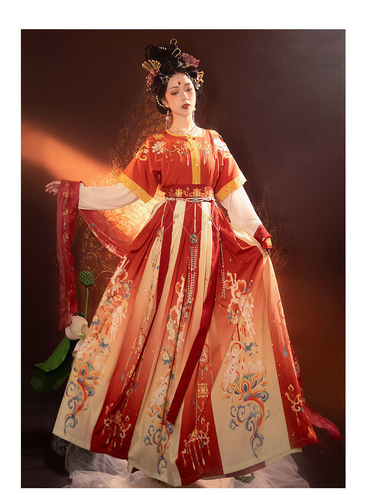 Tang & Wei Jin Style Hanfu — Chest-High Skirt Women’s Spring Summer Set