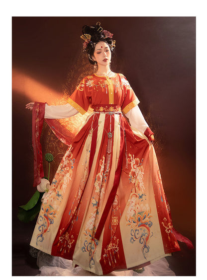 Tang & Wei Jin Style Hanfu — Chest-High Skirt Women’s Spring Summer Set
