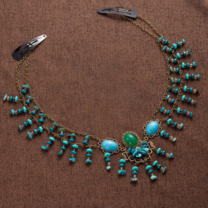 Exotic Ancient Style Hair Ornament Set | Hanfu Earrings Necklace Hair Accessory