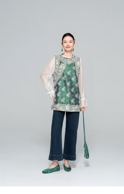 Elegant Petite Straight-Leg Jeans, High-Waist Design