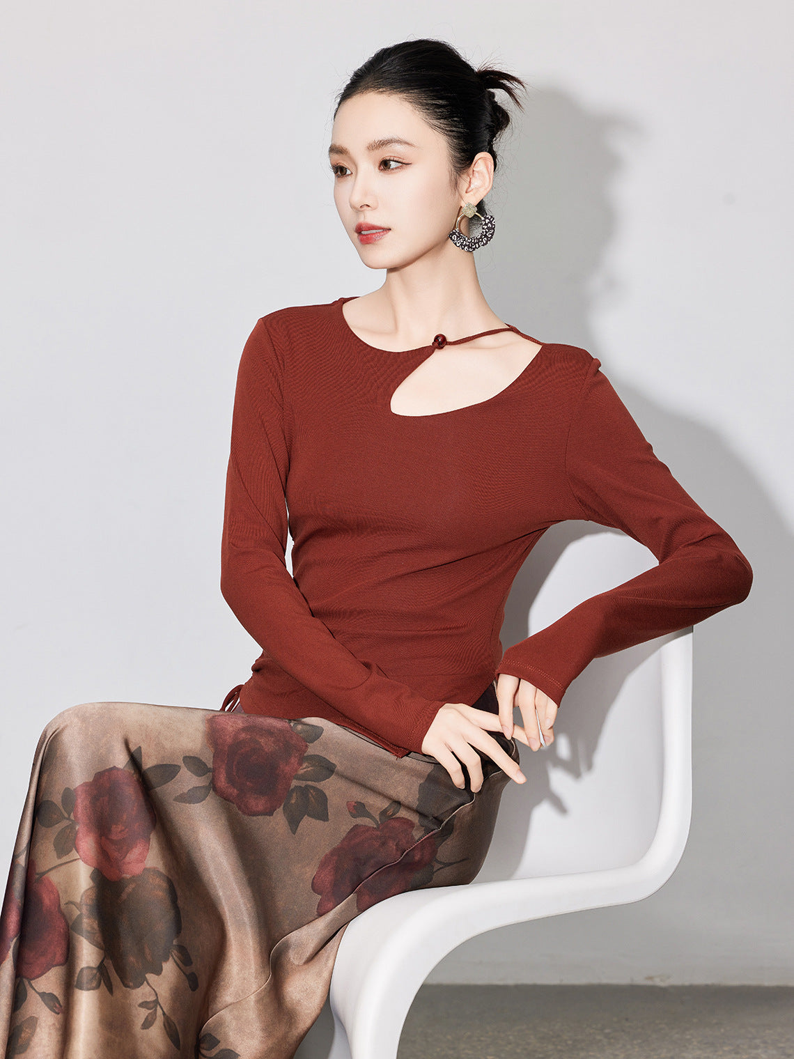 Vintage Hollow Knit Sweater