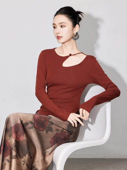 Vintage Hollow Knit Sweater